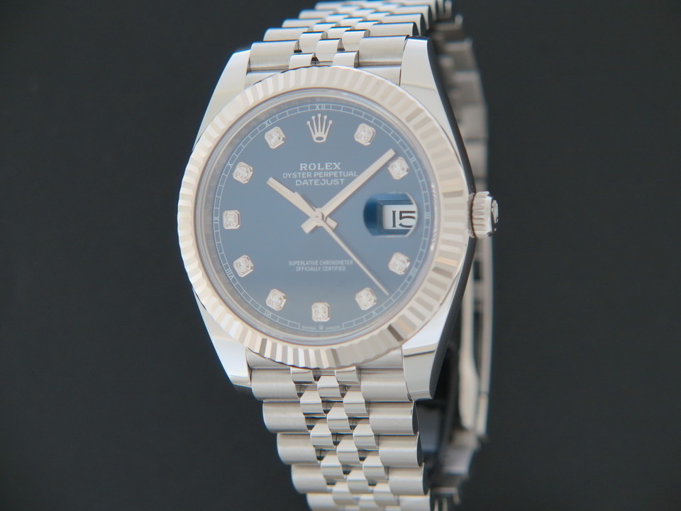 datejust 41 blue diamond